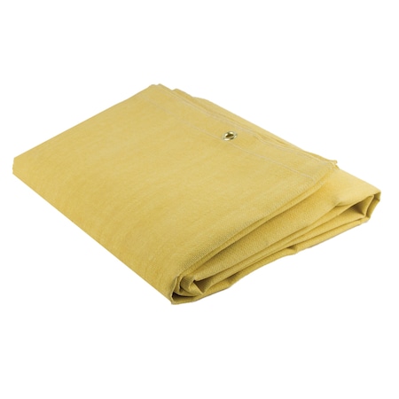 Wilson Acrylic Coated Fiberglass, 8 ft L., 6 ft W., 8 H., 23 oz, 300° F Withstand Temp., Yellow 36308